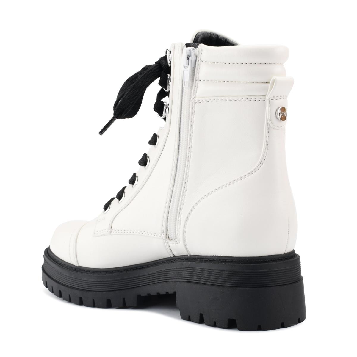 Botas Nine West Prinze Lug Sole Blancas | 9473HXVSD