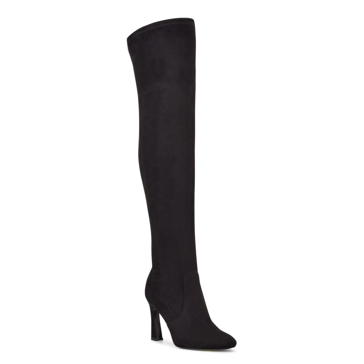 Botas Nine West Sizzle Over The Knee Heel Negras | 4281ZBOTA