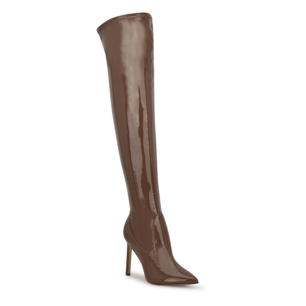 Botas Nine West Tacy Over The Knee Marrones | 6751OMNGA