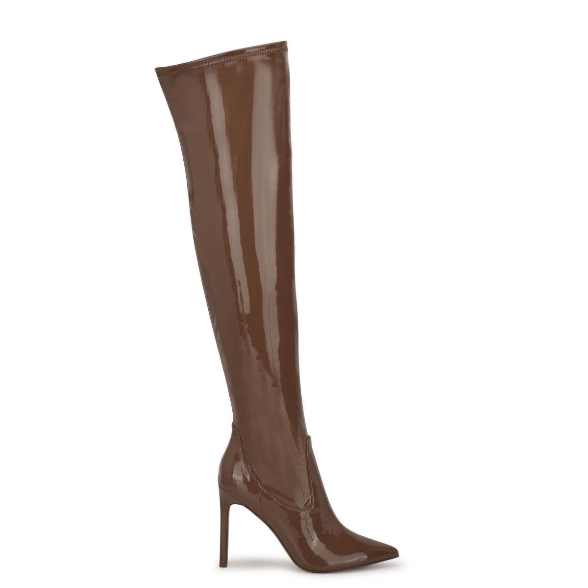 Botas Nine West Tacy Over The Knee Marrones | 6751OMNGA