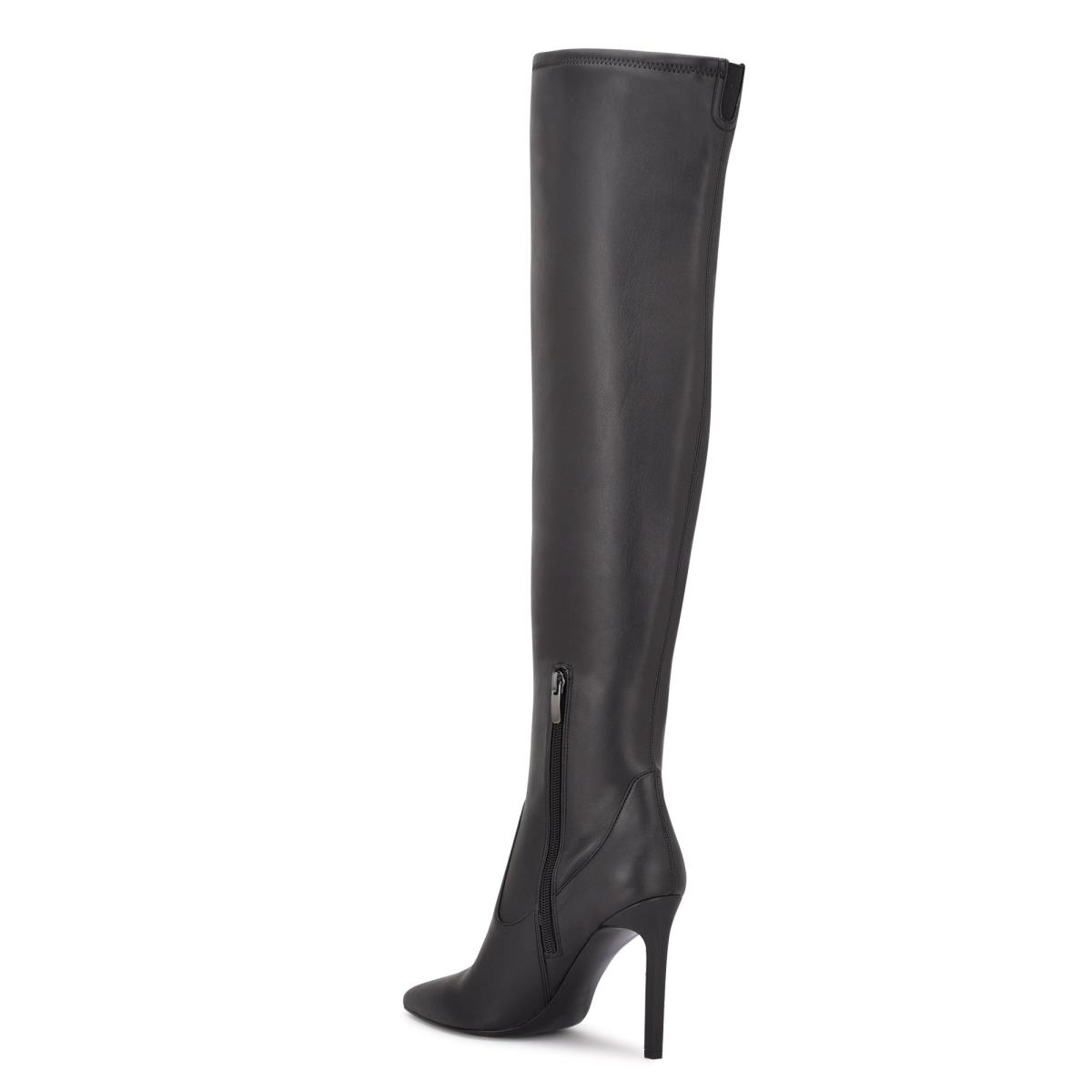 Botas Nine West Tacy Over The Knee Negras | 4287NMWRT