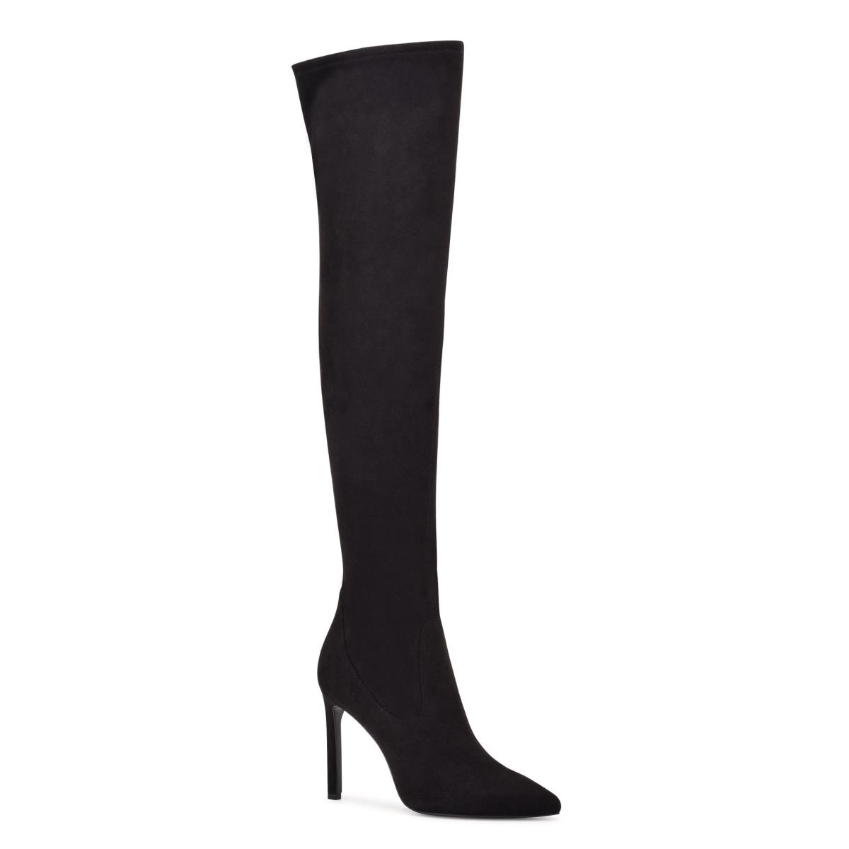 Botas Nine West Tacy Over The Knee Negras | 4628RUCMN