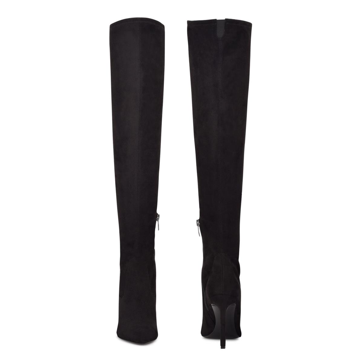 Botas Nine West Tacy Over The Knee Negras | 4628RUCMN