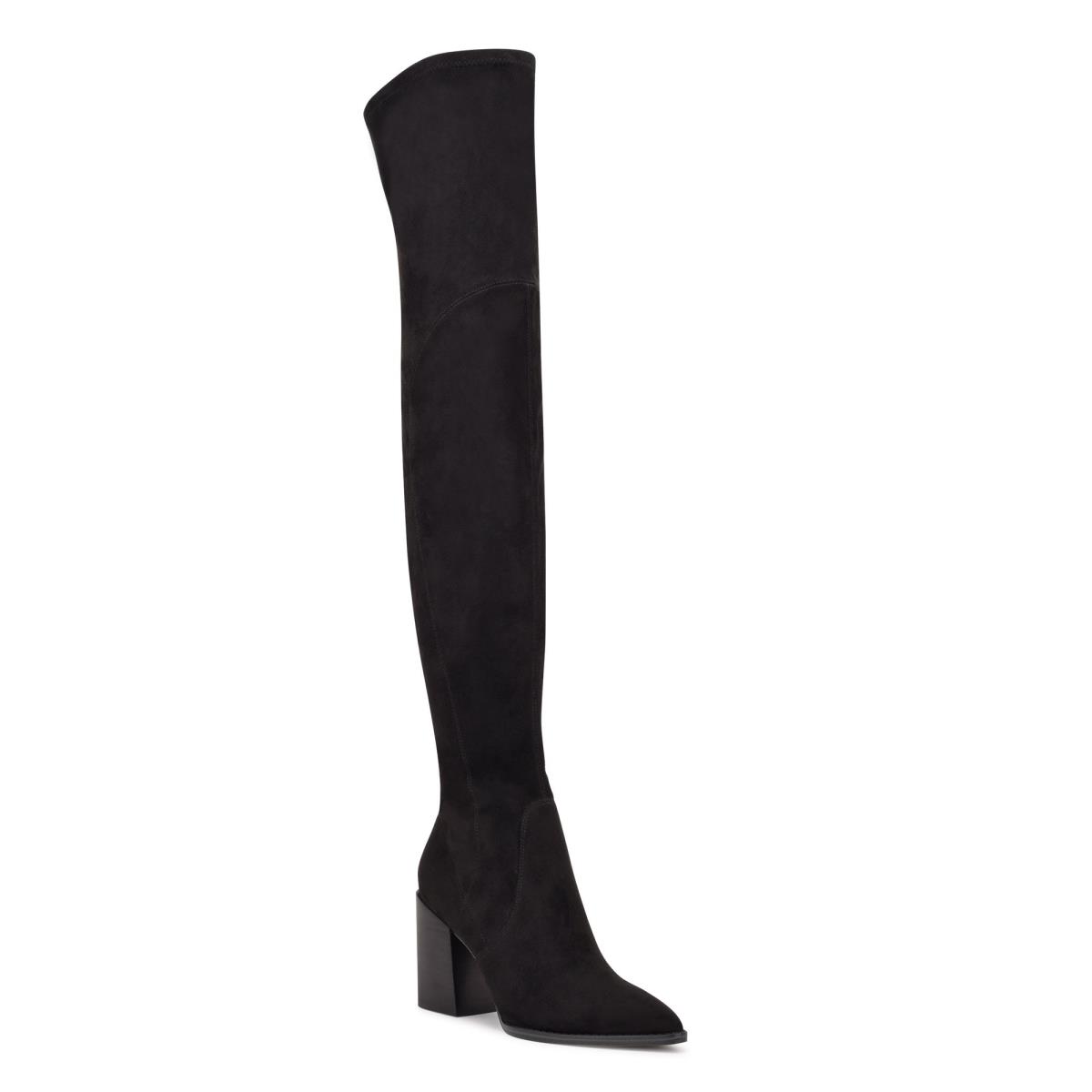 Botas de Tacon Nine West Barret Over The Knee Negras | 0192VQBPY