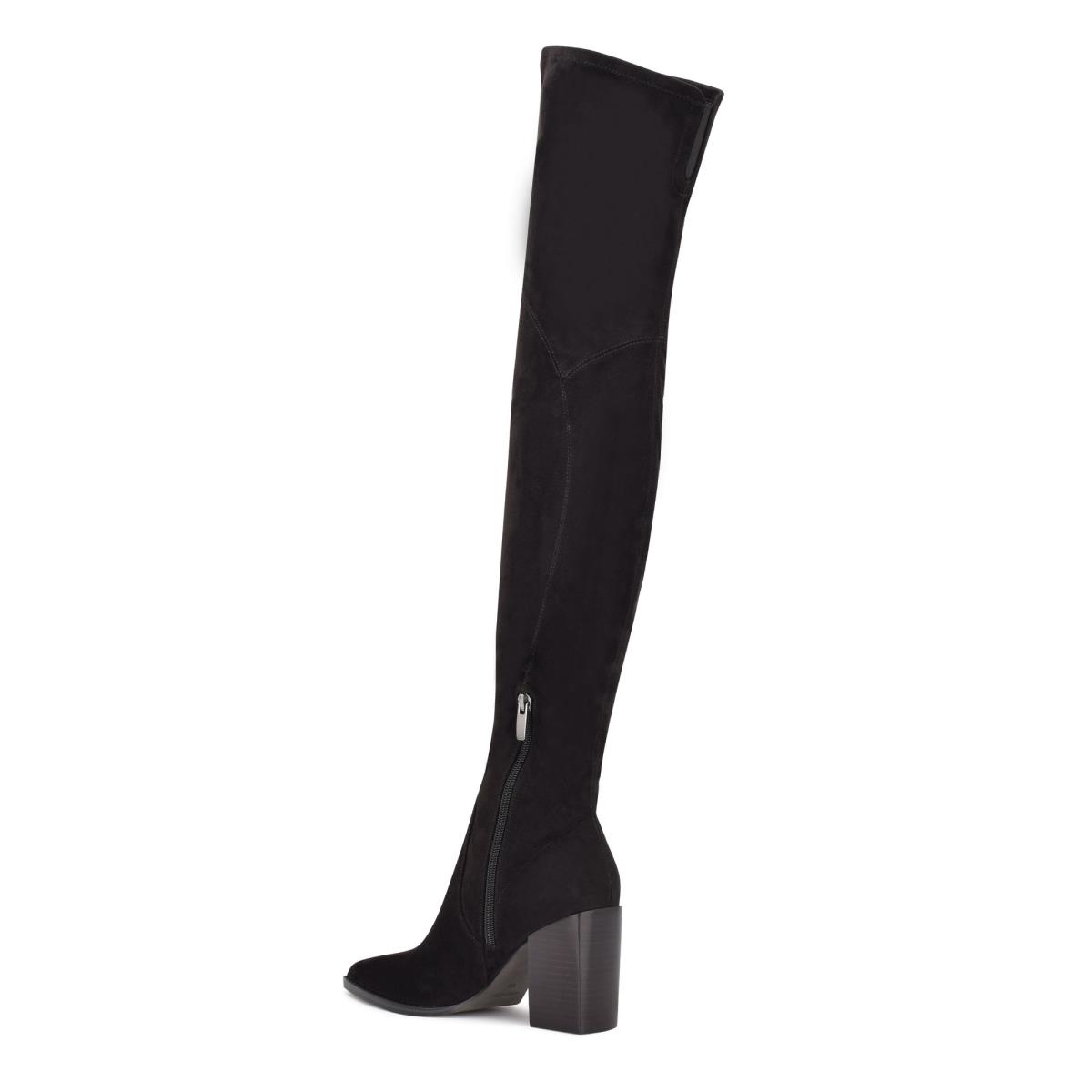 Botas de Tacon Nine West Barret Over The Knee Negras | 0192VQBPY