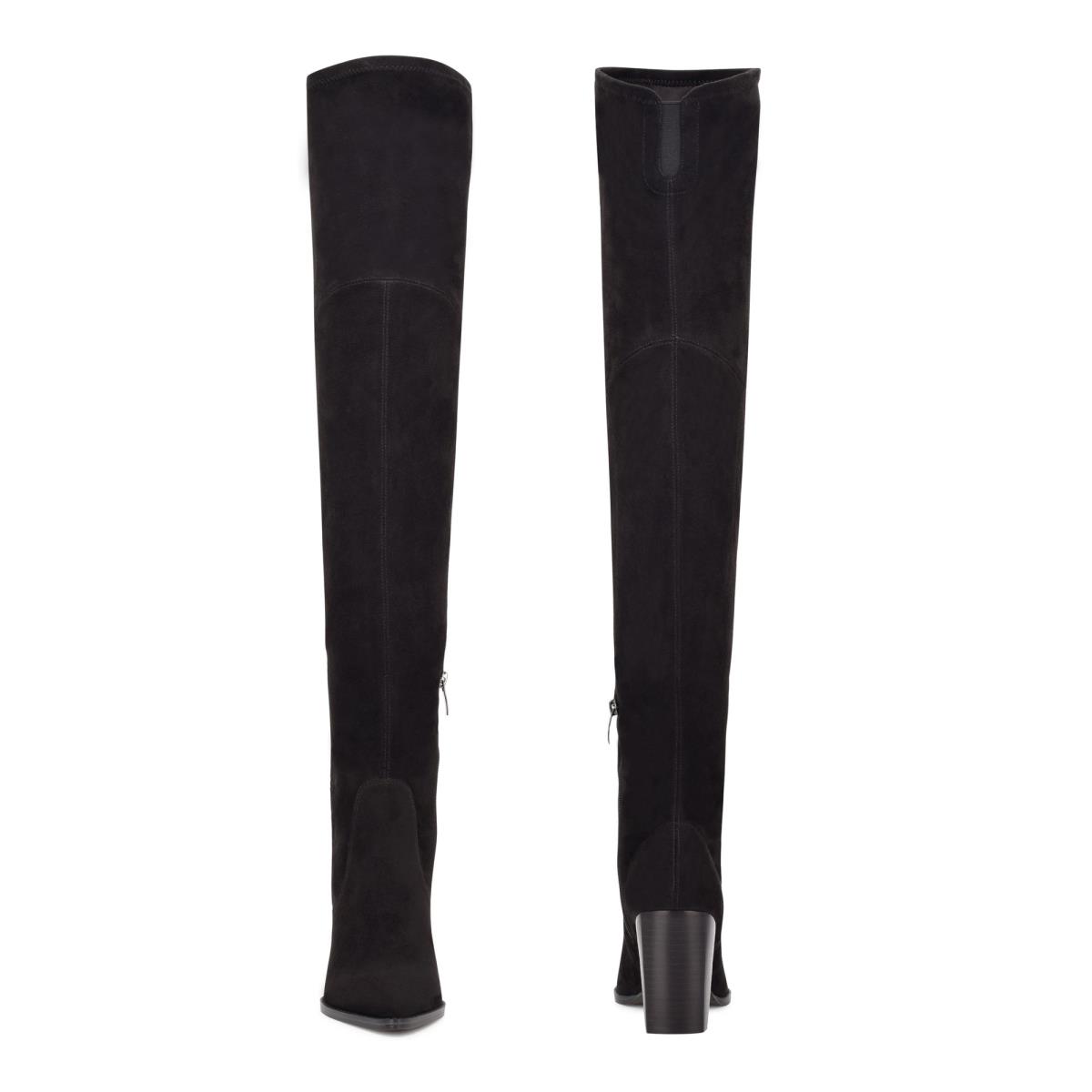 Botas de Tacon Nine West Barret Over The Knee Negras | 0192VQBPY