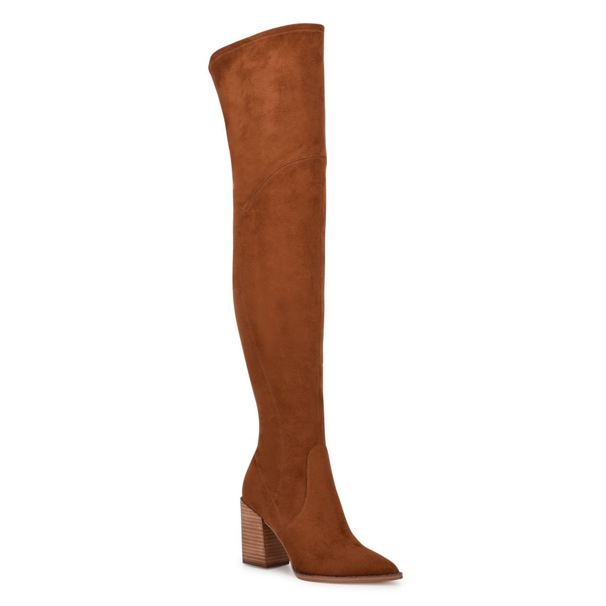 Botas de Tacon Nine West Barret Over The Knee Marrones | 5930TUQIB