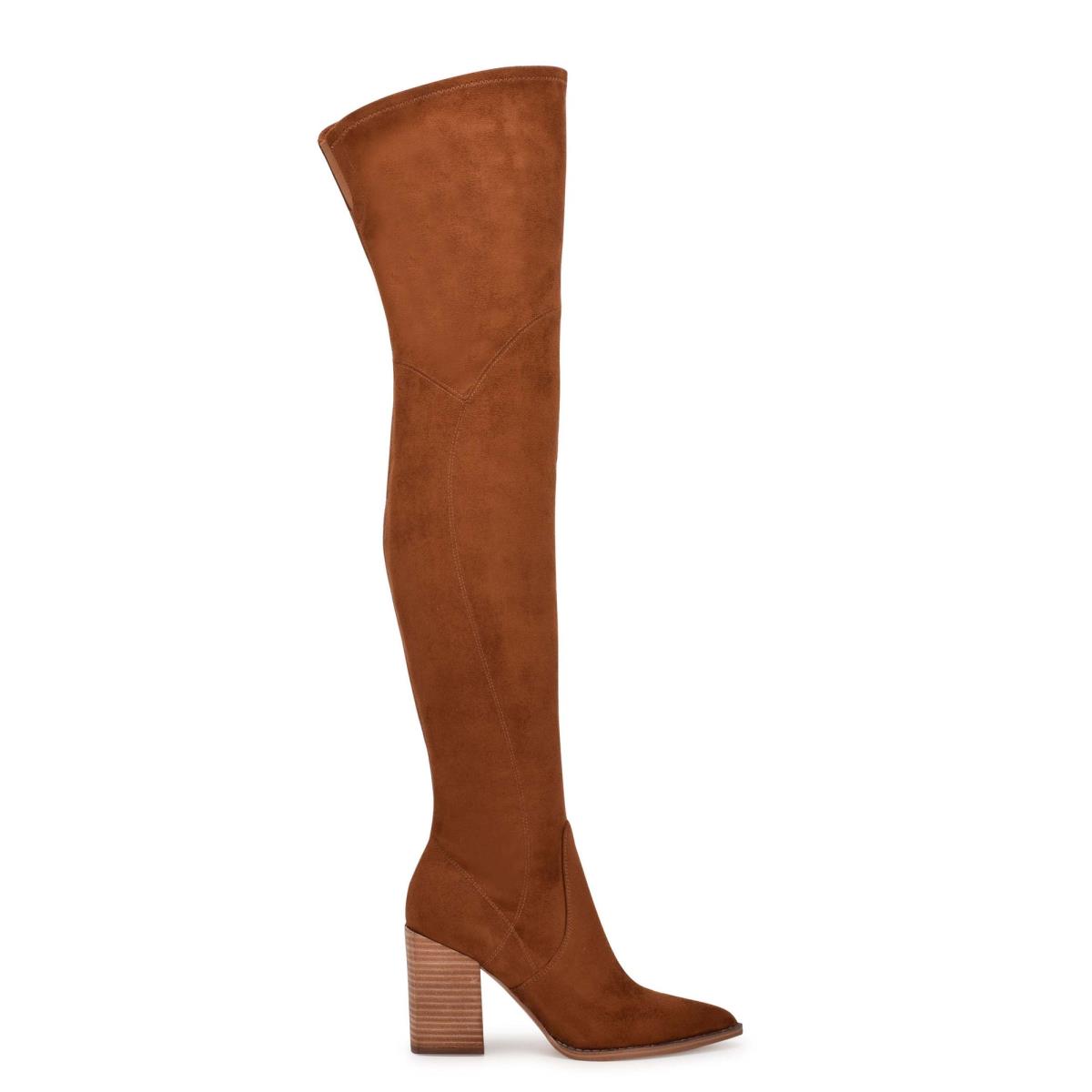 Botas de Tacon Nine West Barret Over The Knee Marrones | 5930TUQIB