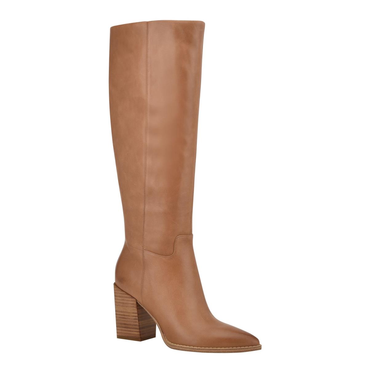 Botas de Tacon Nine West Brixe Beige | 5963MUQOW