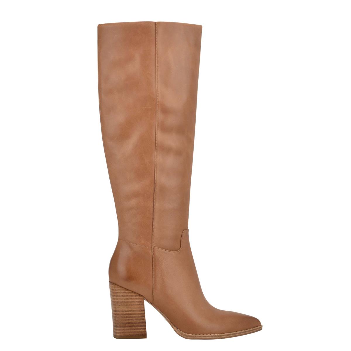 Botas de Tacon Nine West Brixe Beige | 5963MUQOW