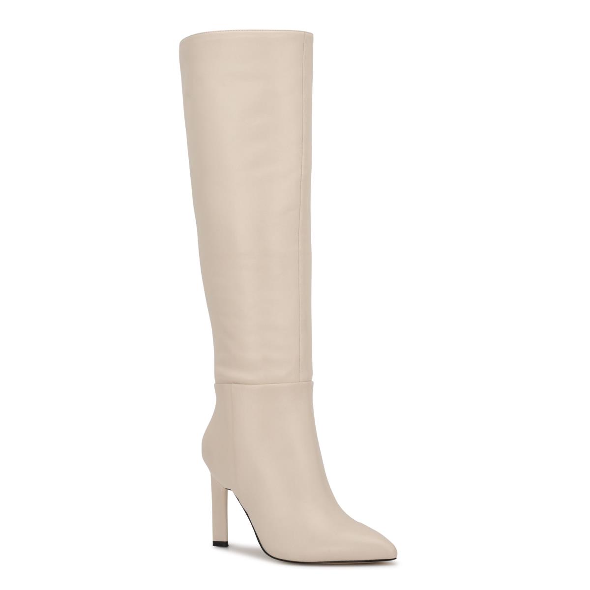 Botas de Tacon Nine West Eardy Blancas | 4150LKYXC