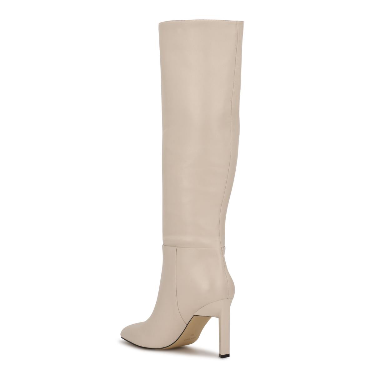 Botas de Tacon Nine West Eardy Blancas | 4150LKYXC