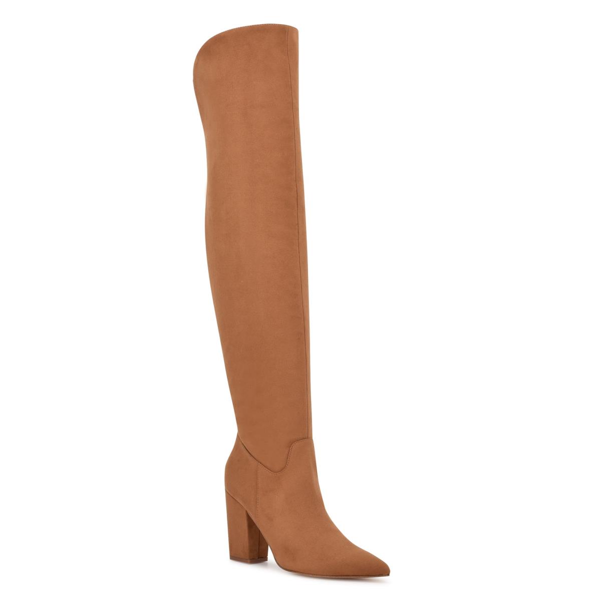 Botas de Tacon Nine West Goforit Over The Knee Marrones | 5914UIJVE