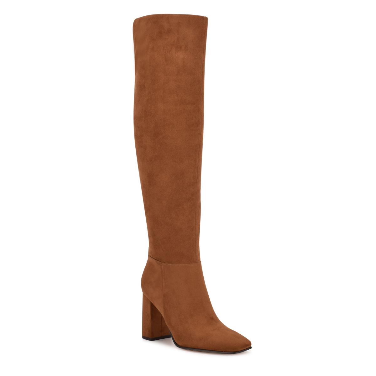 Botas de Tacon Nine West Kalida Marrones | 3129RBMFA