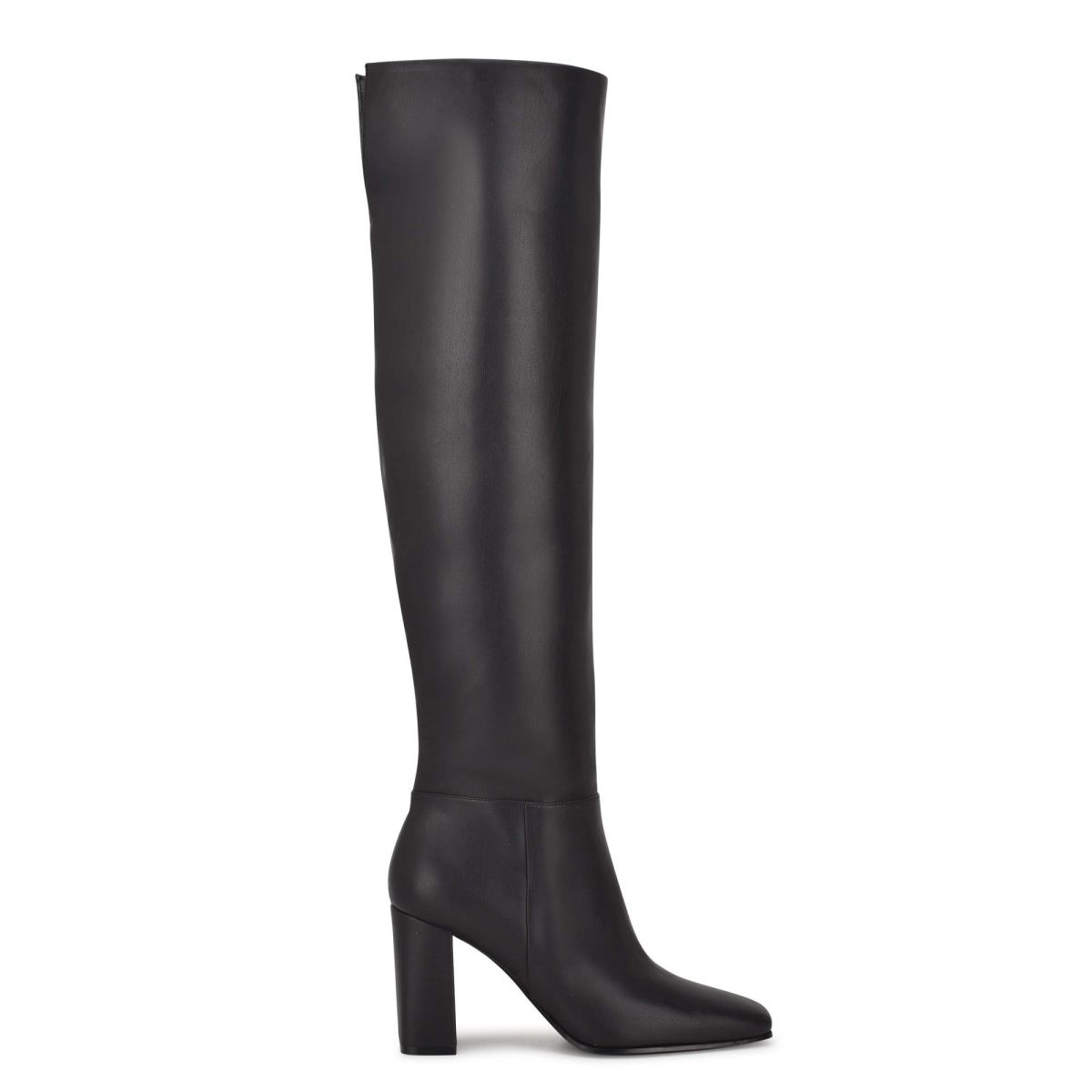 Botas de Tacon Nine West Kalida Negras | 5671VWTZI