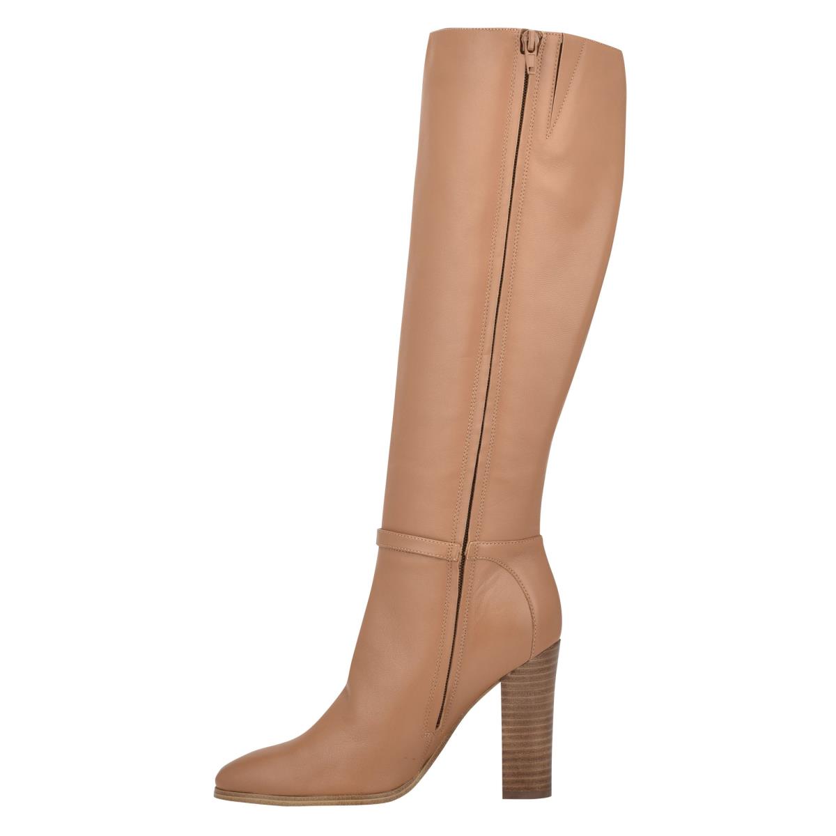 Botas de Tacon Nine West Kimy Beige | 1420LVERX