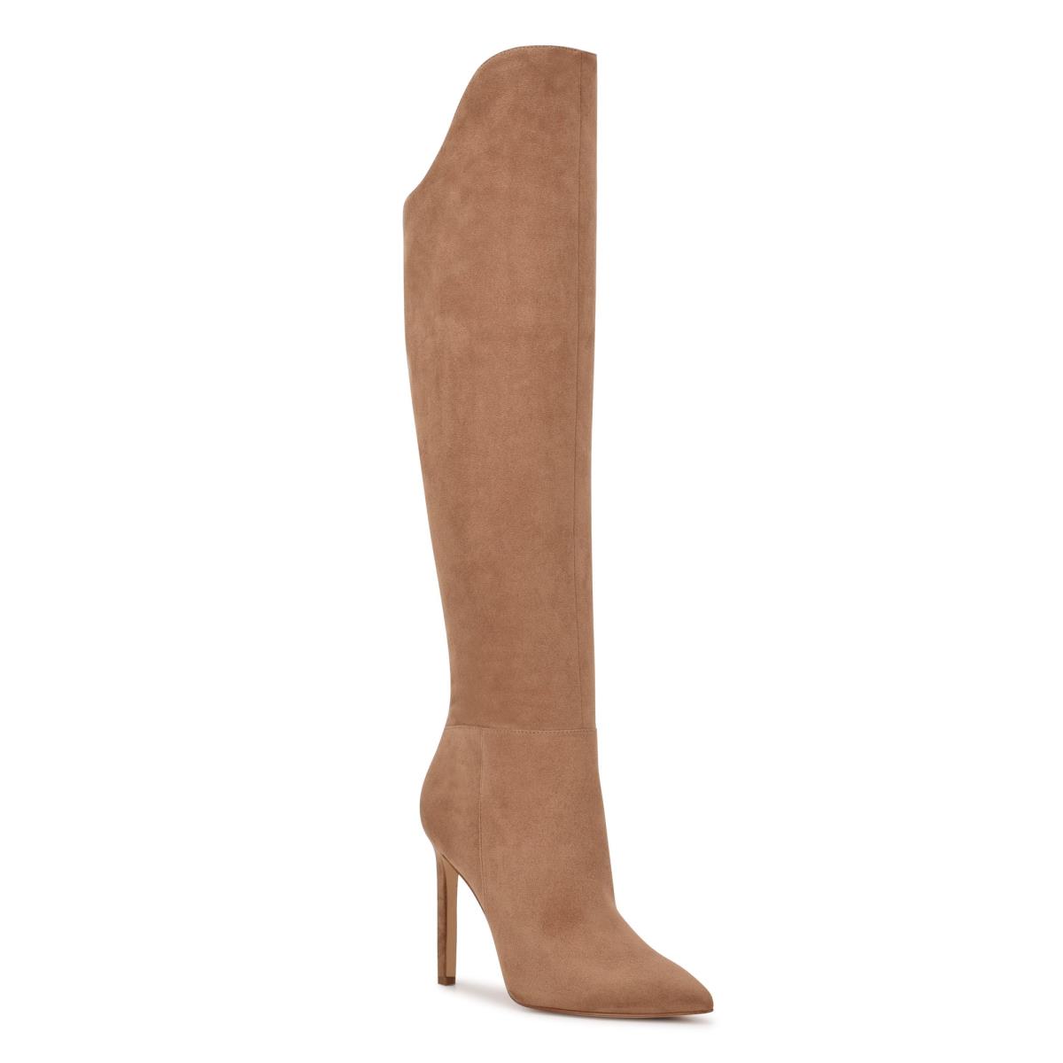 Botas de Tacon Nine West Teleena Anchos Calf Naranjas | 2413SPRBN