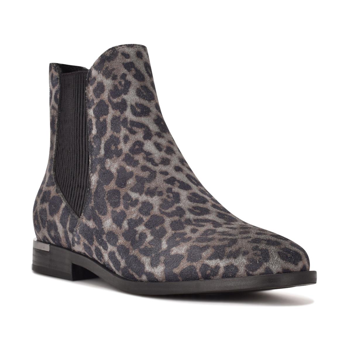 Botines Nine West Agate Chelsea Gris Leopardo | 3962ACGMF