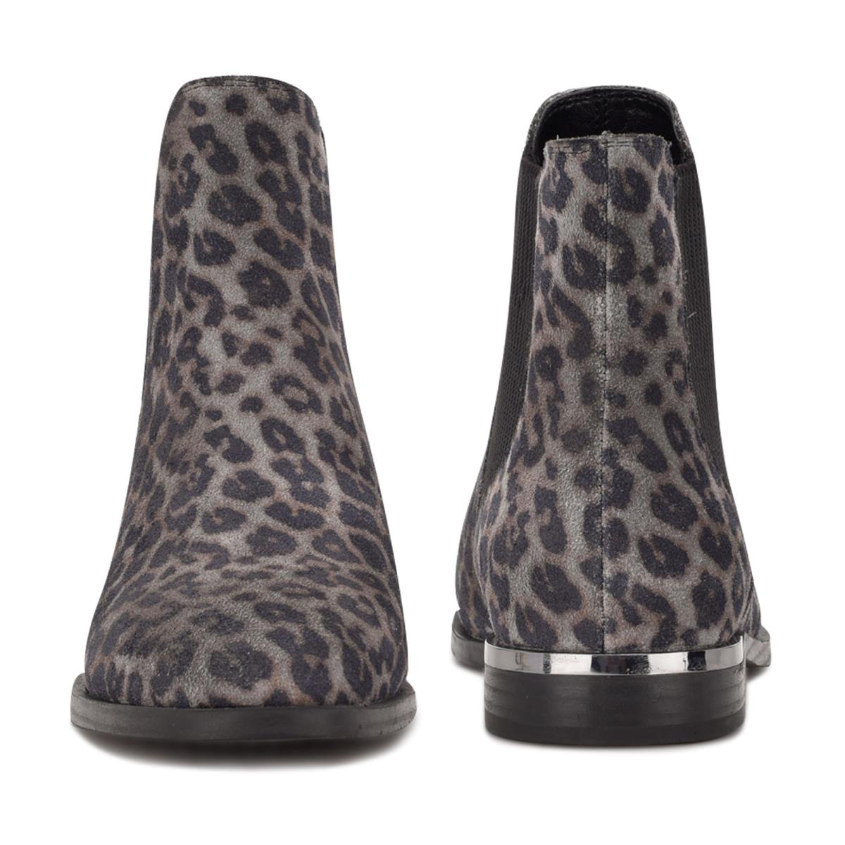 Botines Nine West Agate Chelsea Gris Leopardo | 3962ACGMF