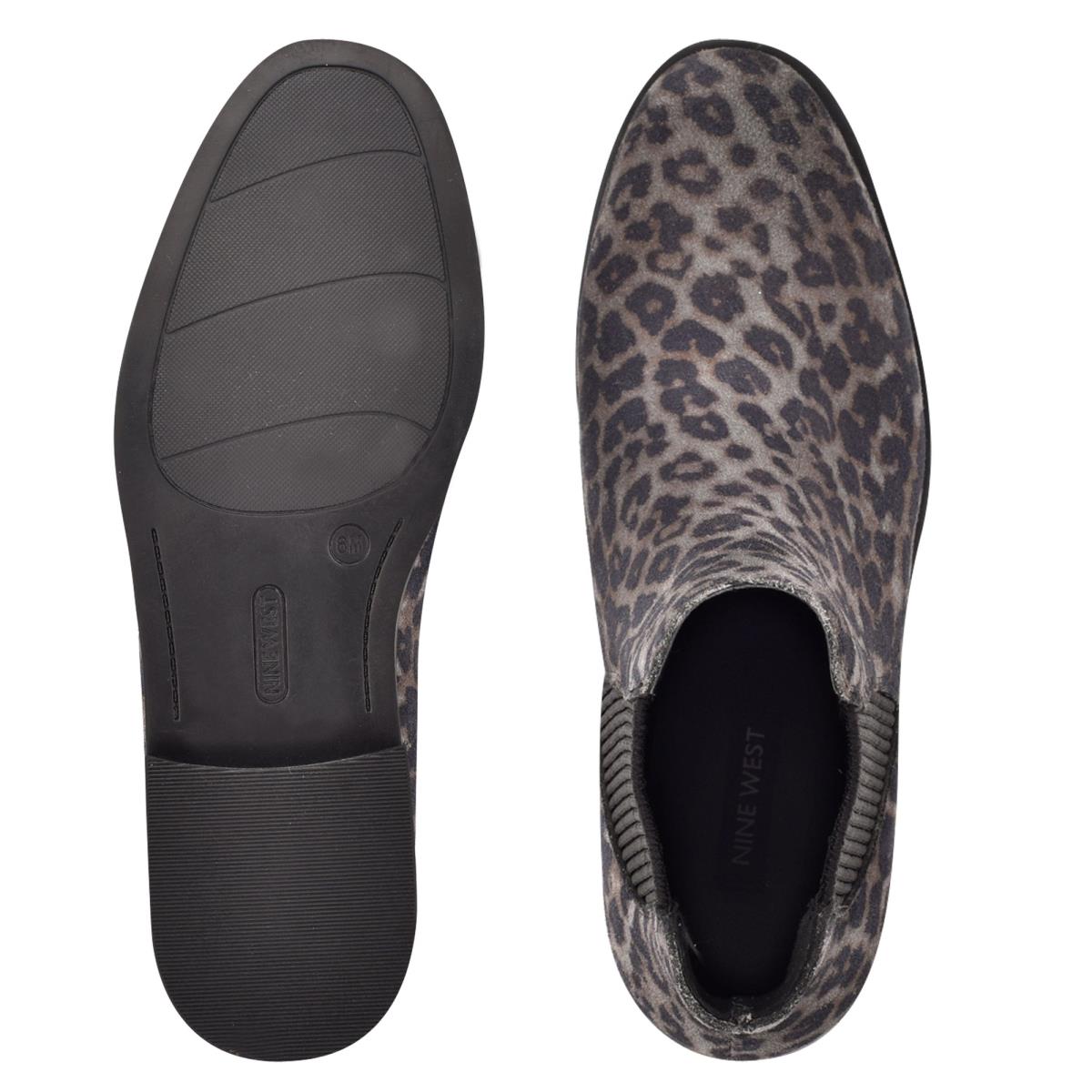 Botines Nine West Agate Chelsea Gris Leopardo | 3962ACGMF