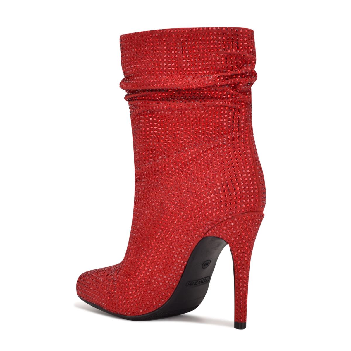 Botines Nine West Dazzle Vestido Rojas | 5497FIHBV