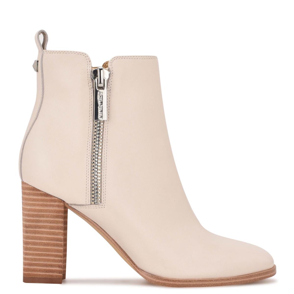 Botines Nine West Dips Block Heel Beige | 6523KYBOE