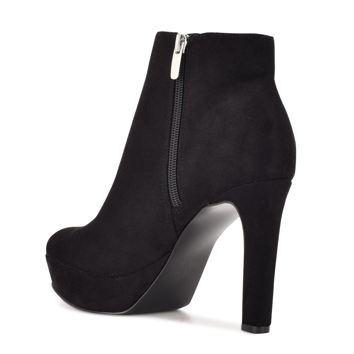 Botines Nine West Glowup Plataforma Negras | 0378DJNKE