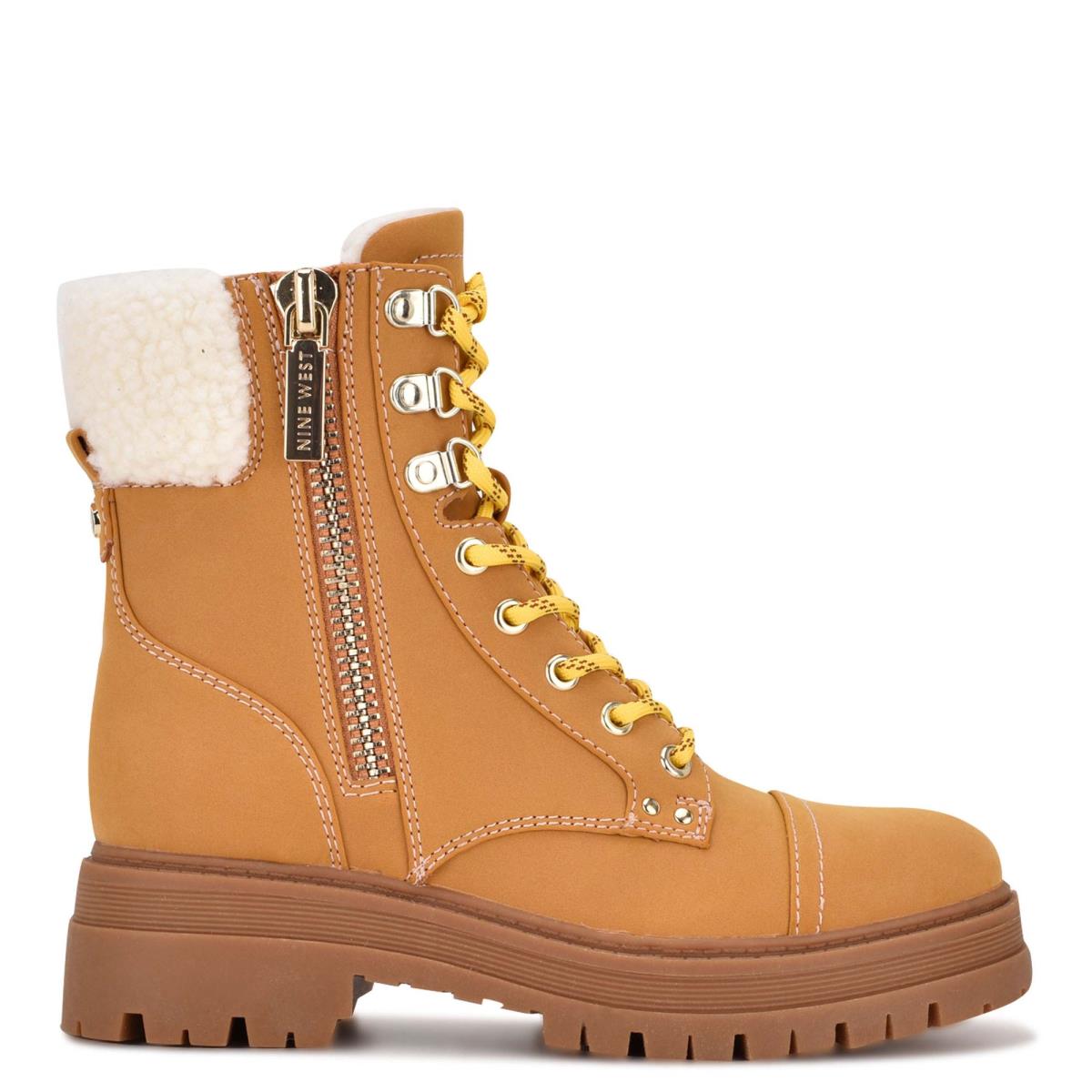 Botines Nine West Pike Combat Lug Sole Beige | 8217DBKZP