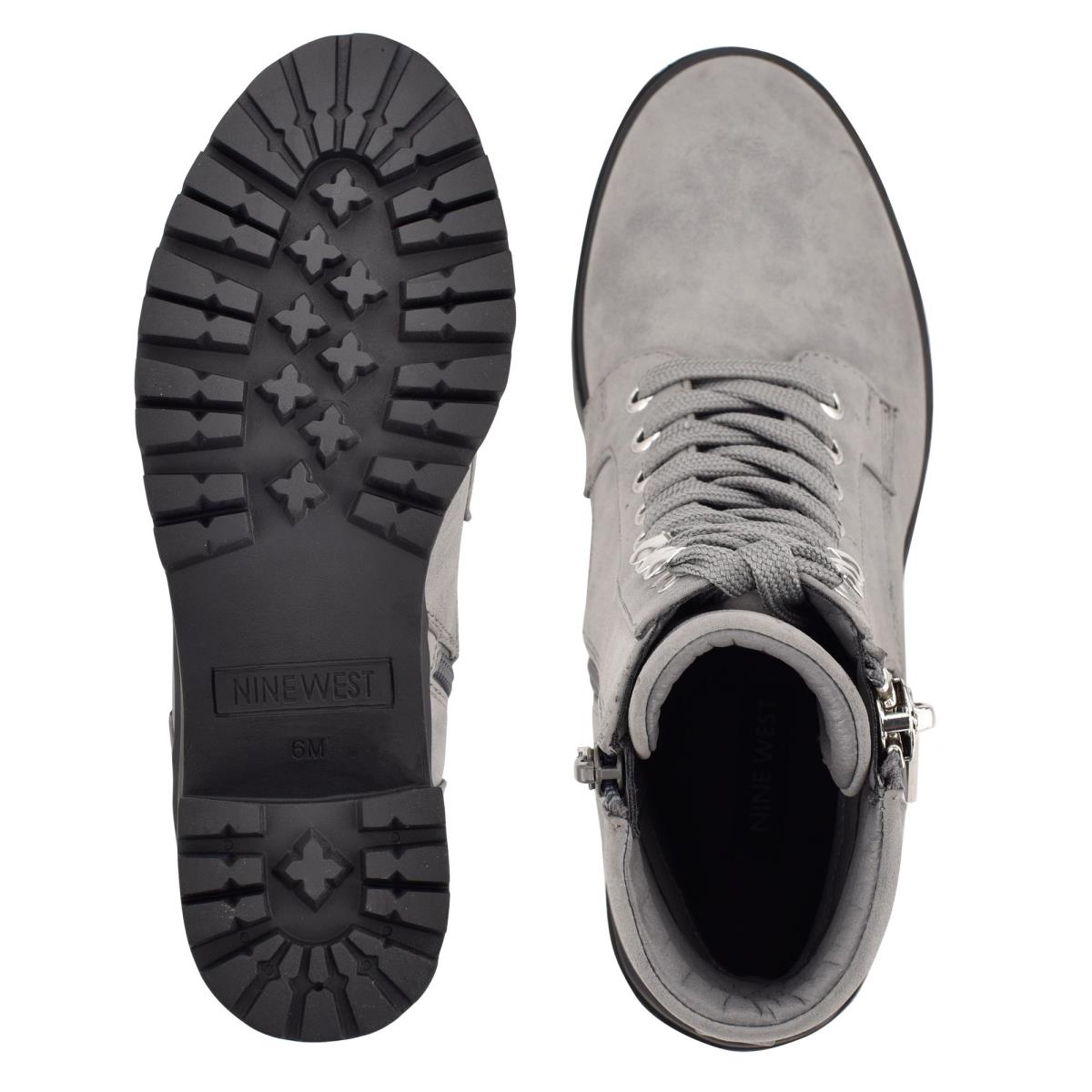 Botines Nine West Quiz Tacón Gris | 6179WTELQ