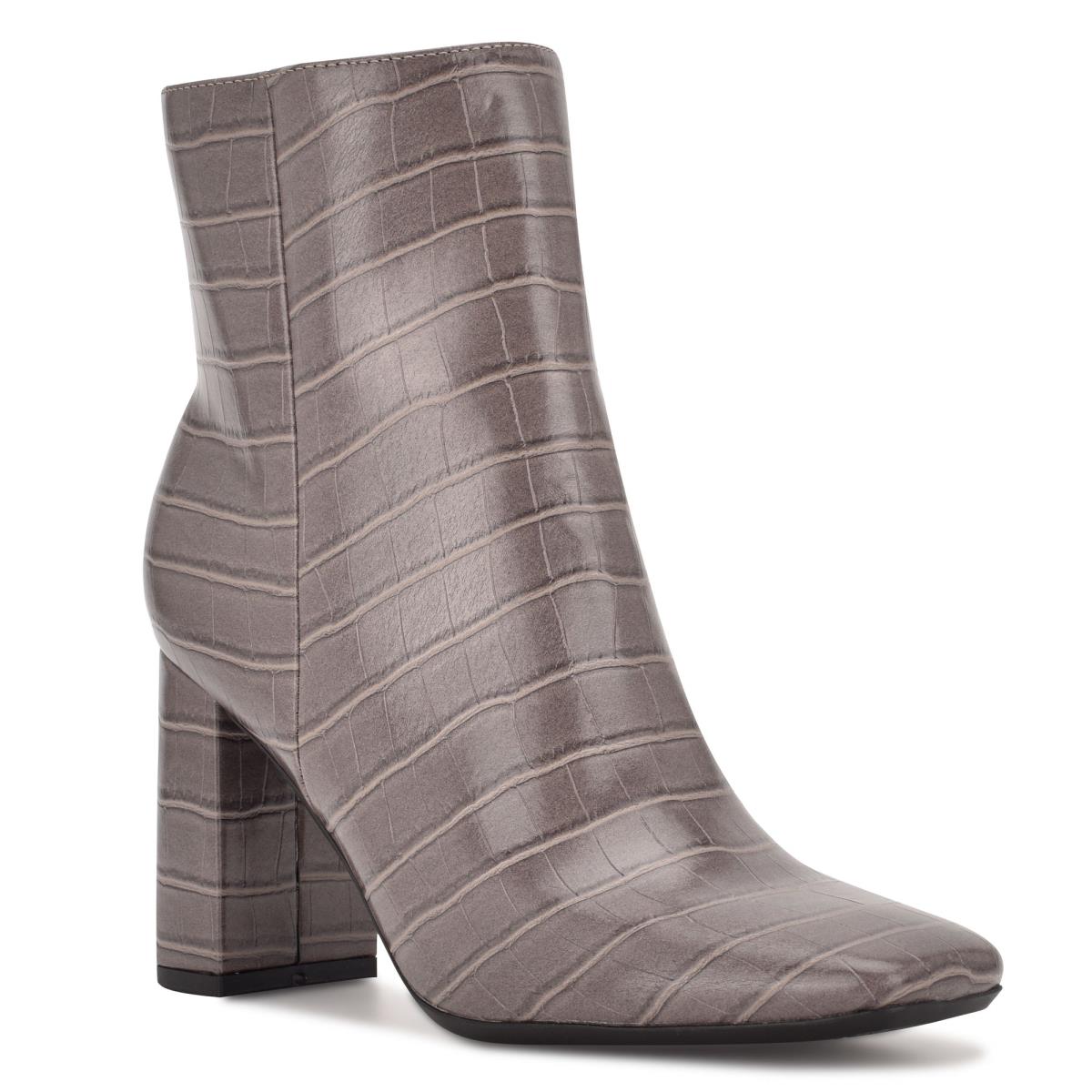 Botines Nine West Sardo 9x9 Tacón Gris | 9230VIPFN