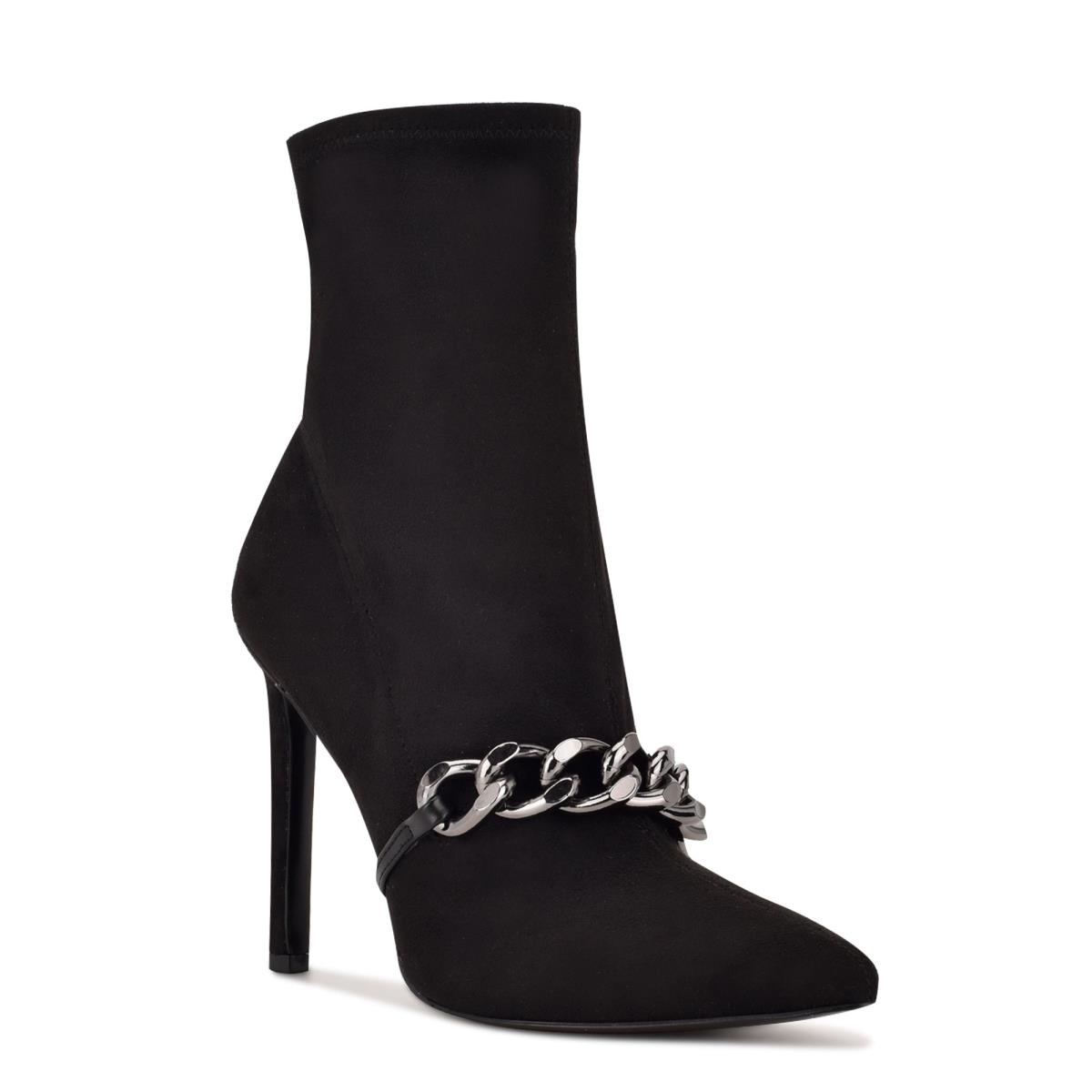 Botines Nine West Timbaa Vestido Bootie Negras | 0826GZVOM