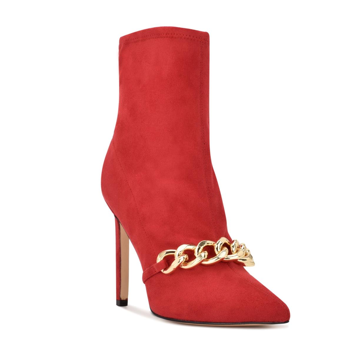 Botines Nine West Timbaa Vestido Bootie Rojas | 3791GBZSY