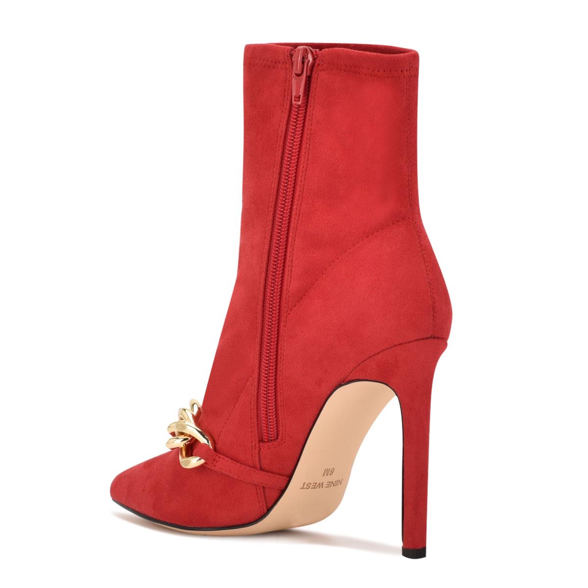 Botines Nine West Timbaa Vestido Bootie Rojas | 3791GBZSY