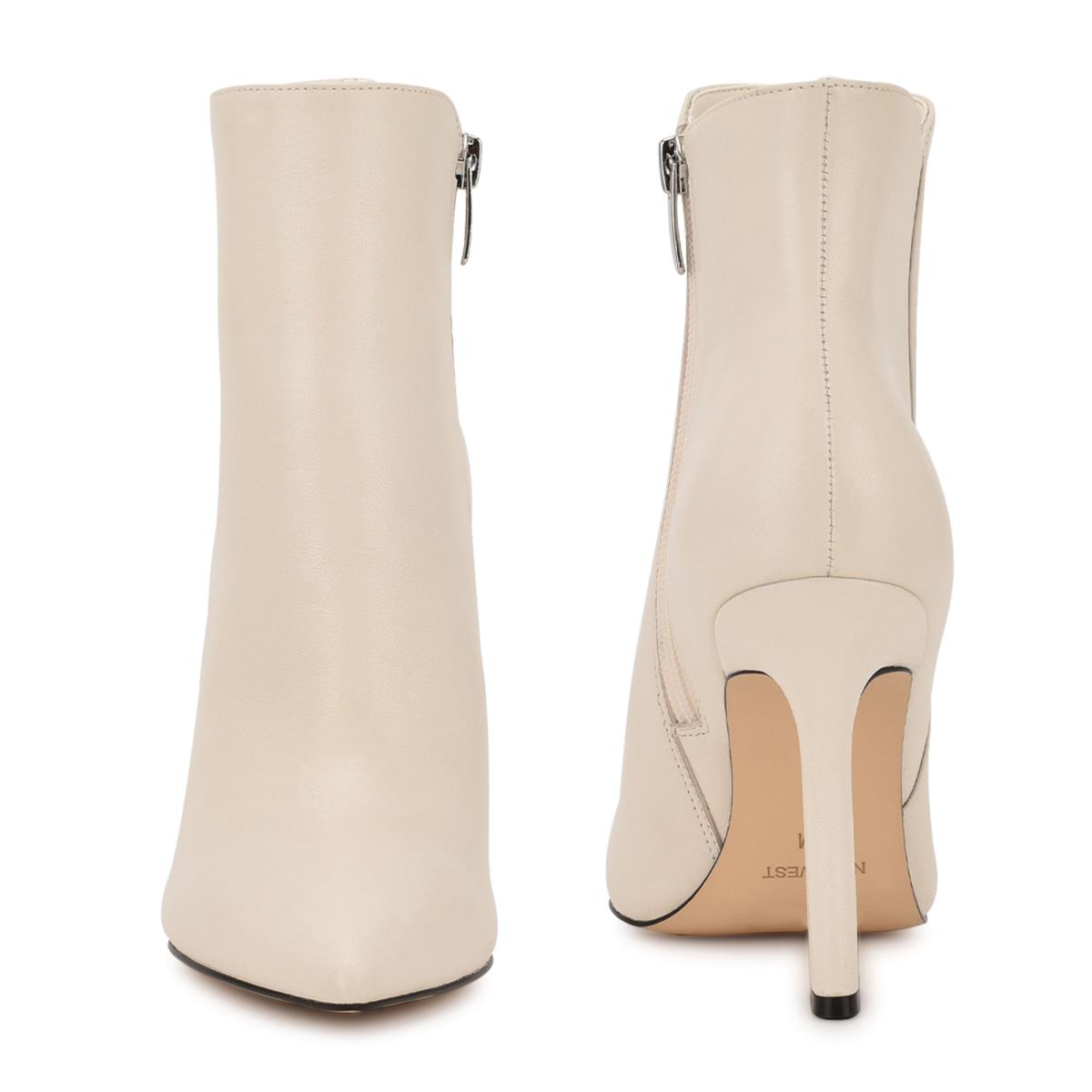 Botines Nine West Torrie Vestido Creme | 0542UOMHA