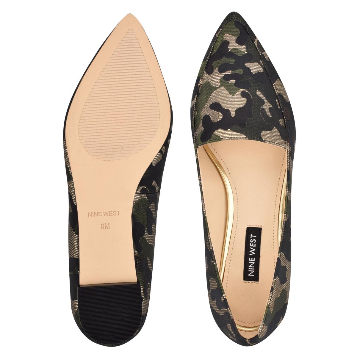 Flats Nine West Abay Smoking Camuflaje | 2489IYAET