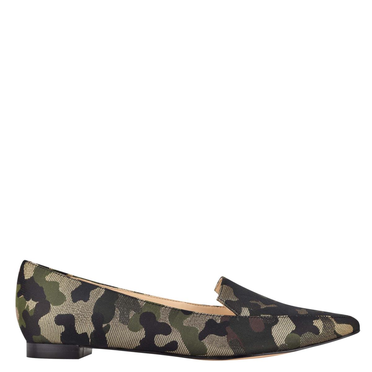 Flats Nine West Abay Smoking Camuflaje | 2489IYAET