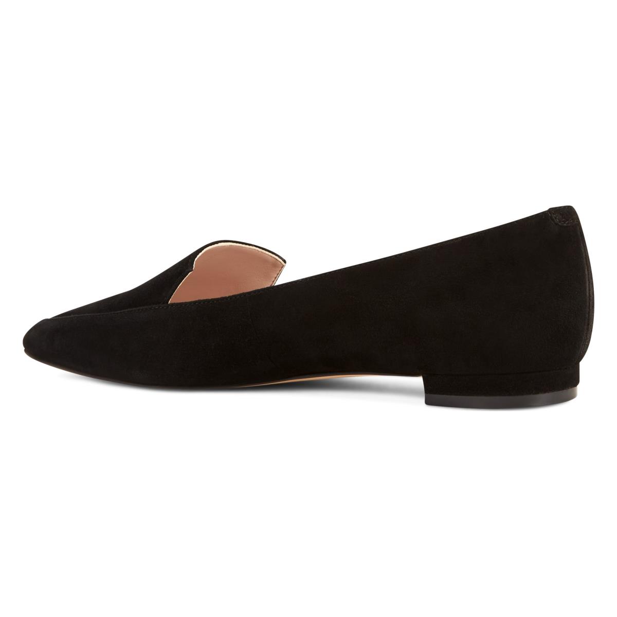 Flats Nine West Abay Smoking Negras | 0642TMRAN