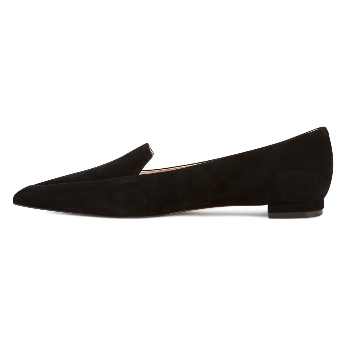 Flats Nine West Abay Smoking Negras | 0642TMRAN