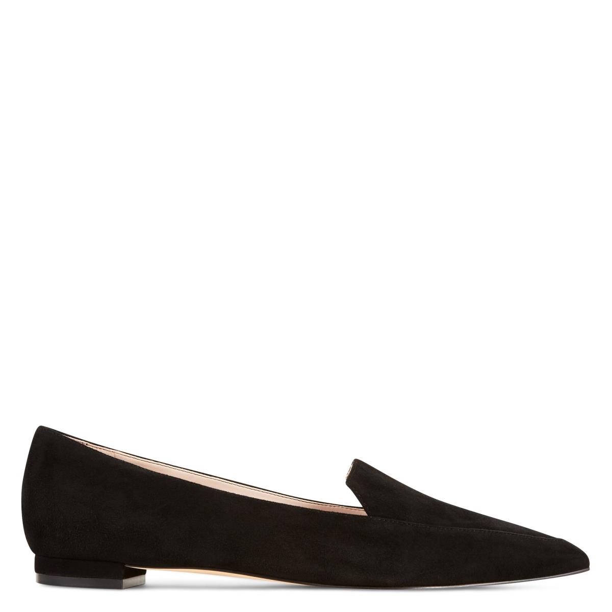 Flats Nine West Abay Smoking Negras | 0642TMRAN