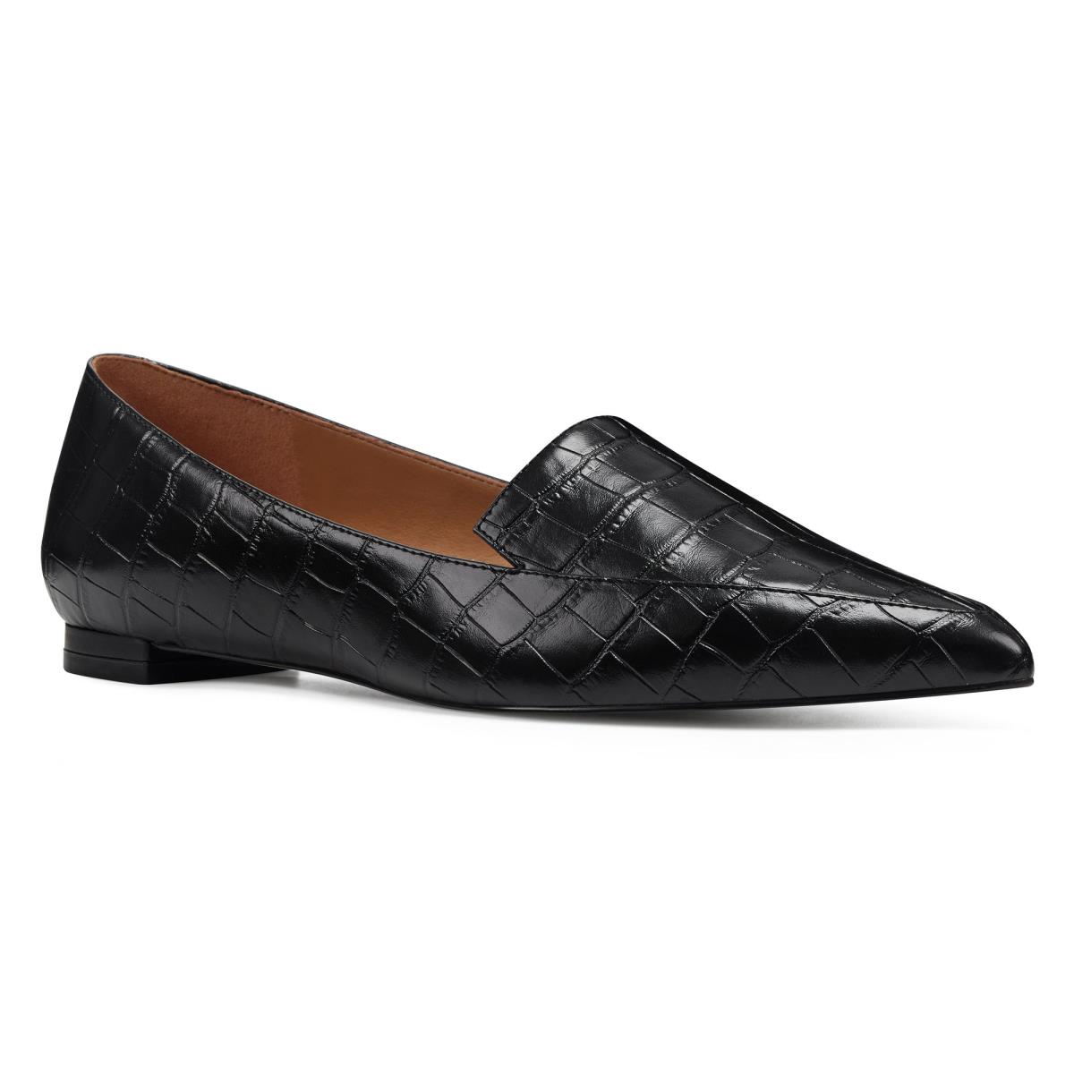 Flats Nine West Abay Smoking Negras | 4803IYZND