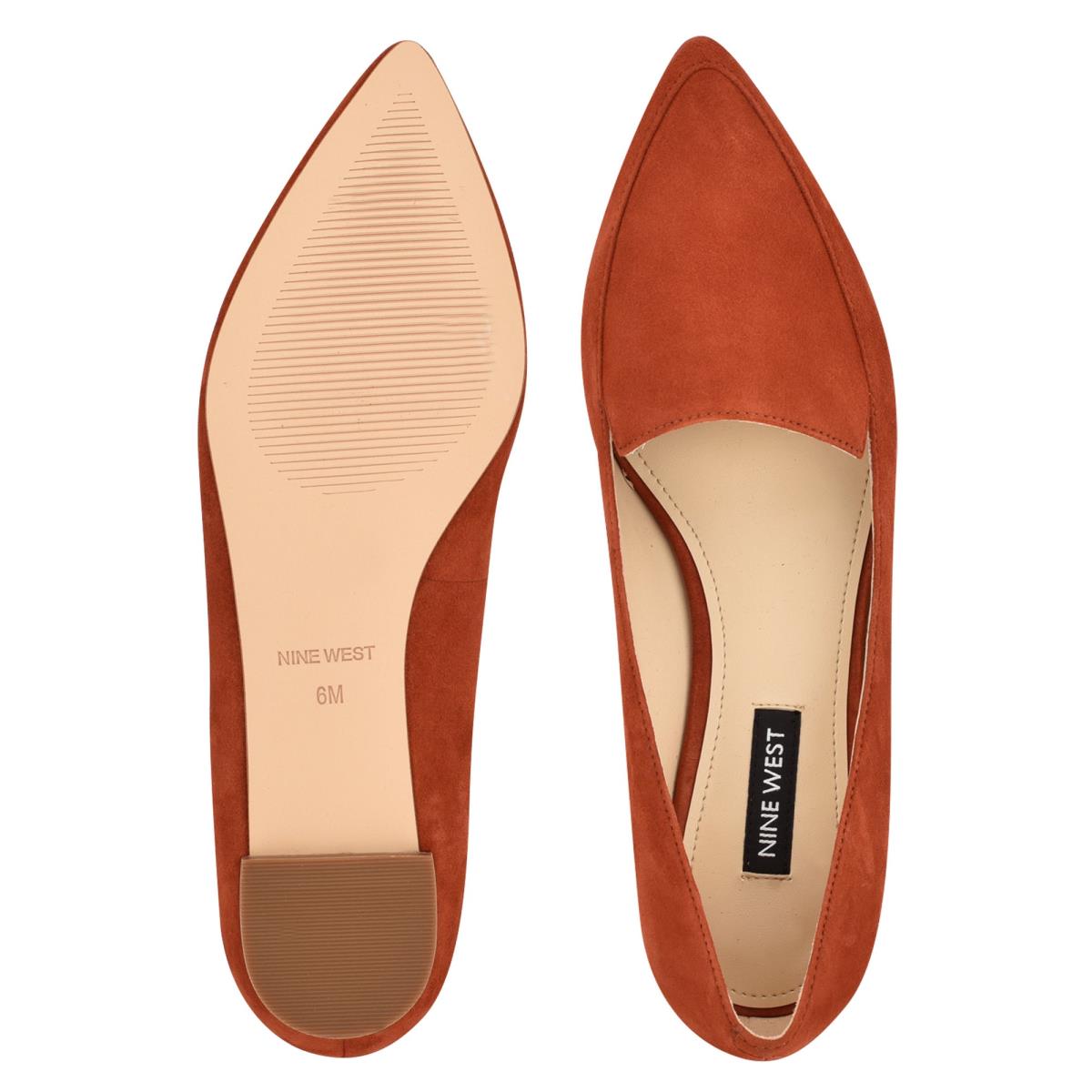 Flats Nine West Abay Smoking Rojas | 1670PTMXJ