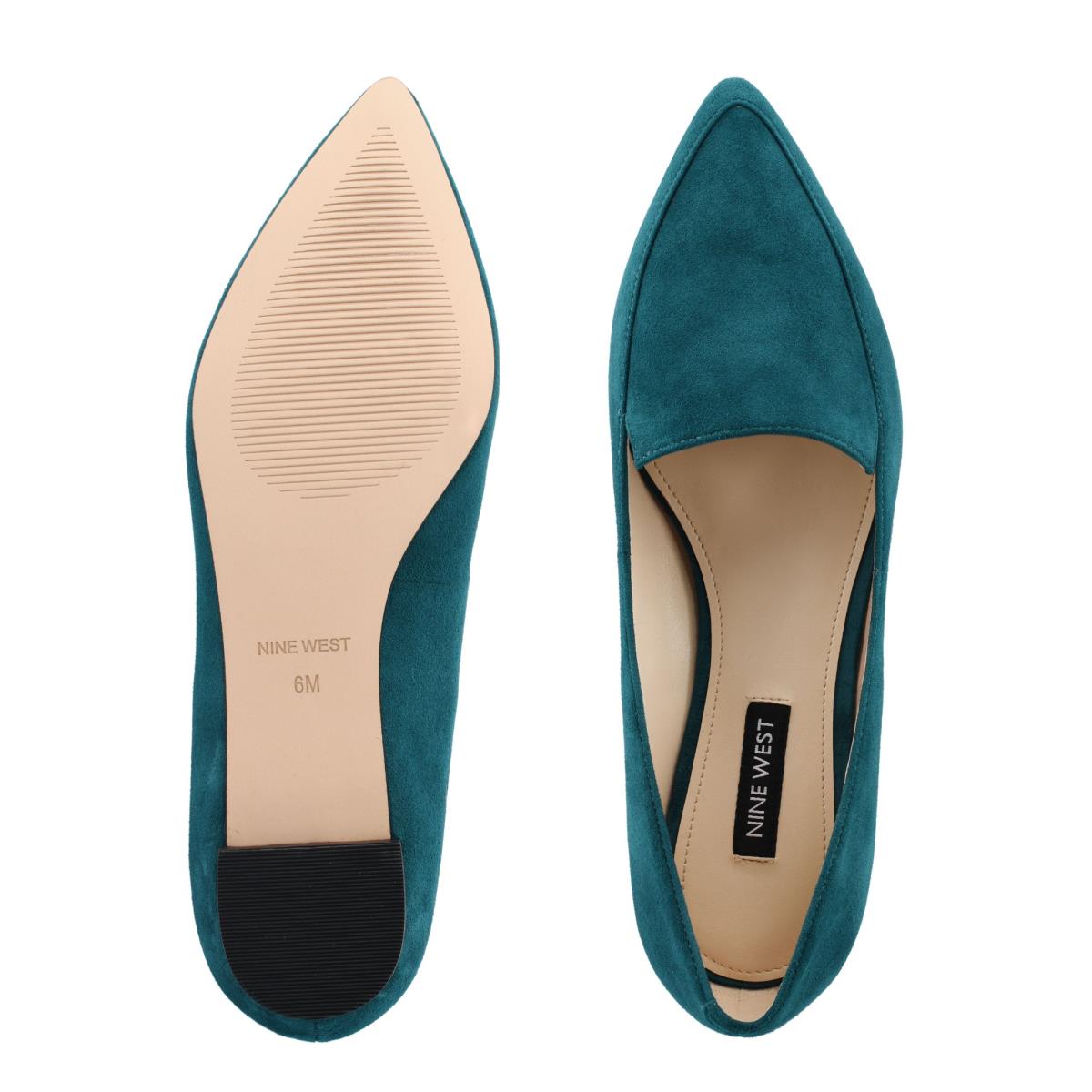 Flats Nine West Abay Smoking Turquesa | 8573ISMAY