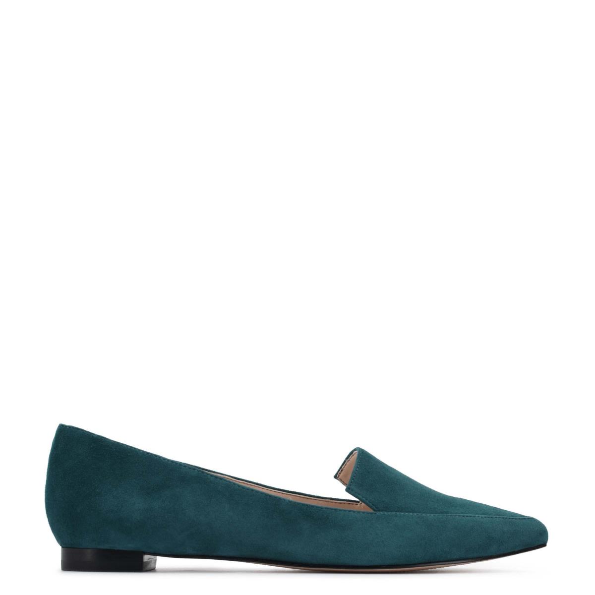 Flats Nine West Abay Smoking Turquesa | 8573ISMAY