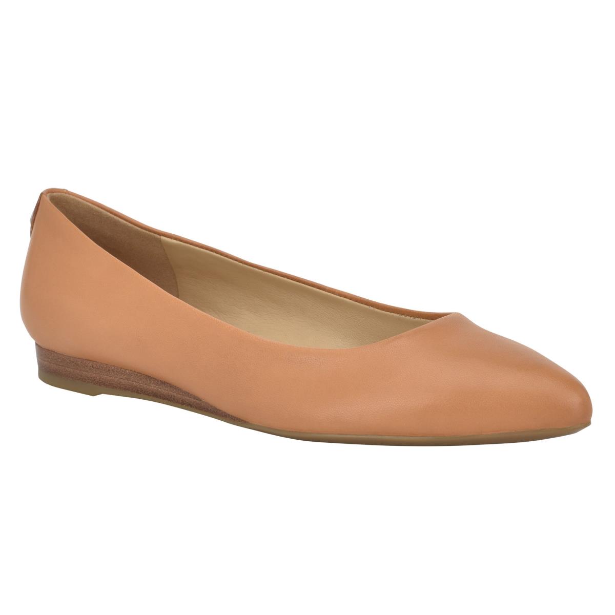 Flats Nine West Ferdi 9x9 Pointy Puntera Beige | 5048QPCKM