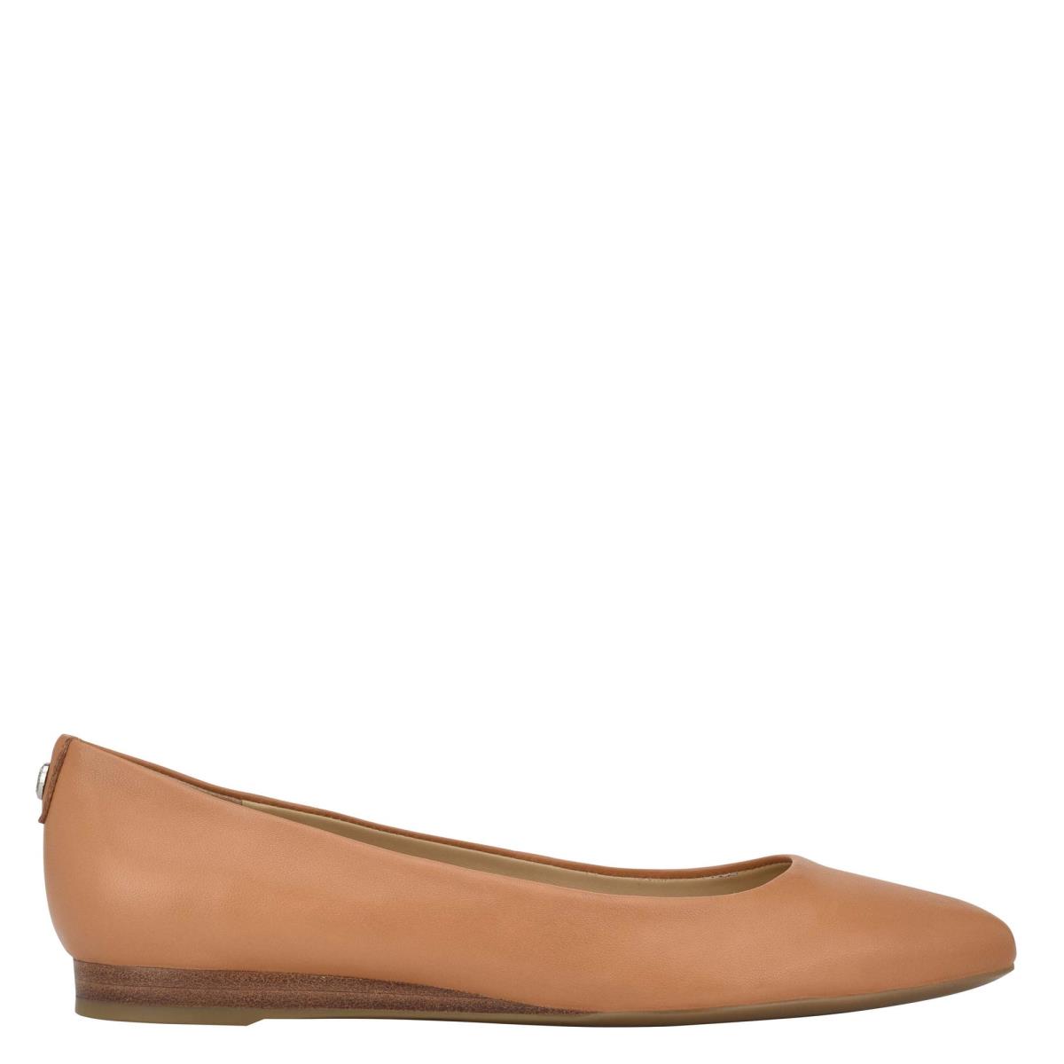 Flats Nine West Ferdi 9x9 Pointy Puntera Beige | 5048QPCKM