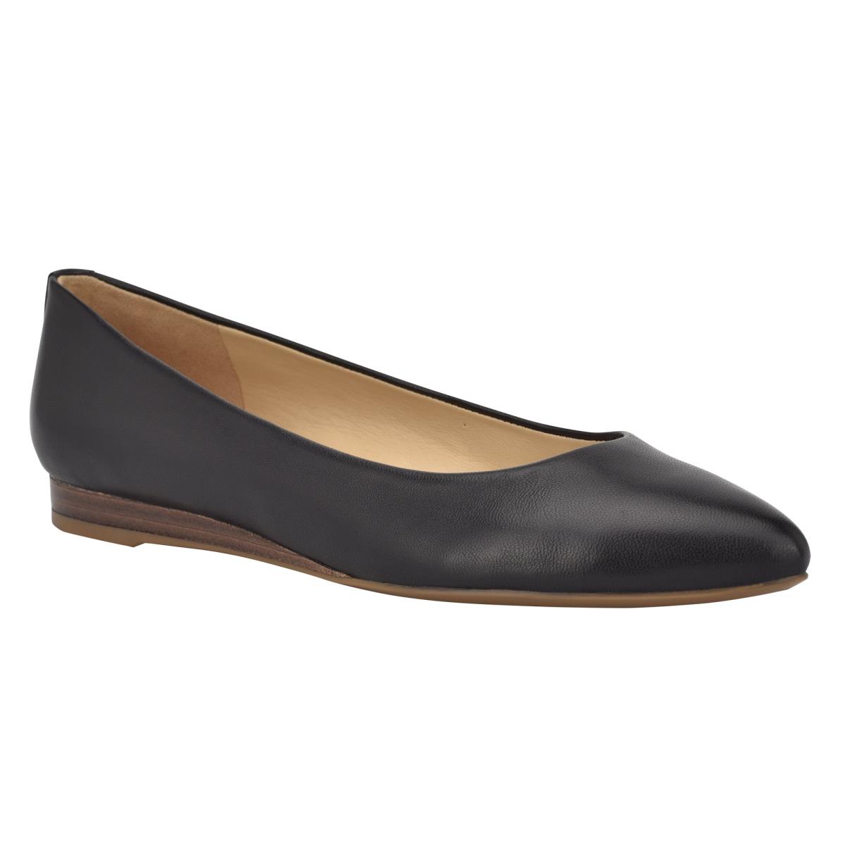 Flats Nine West Ferdi 9x9 Pointy Puntera Negras | 7602XSYUW