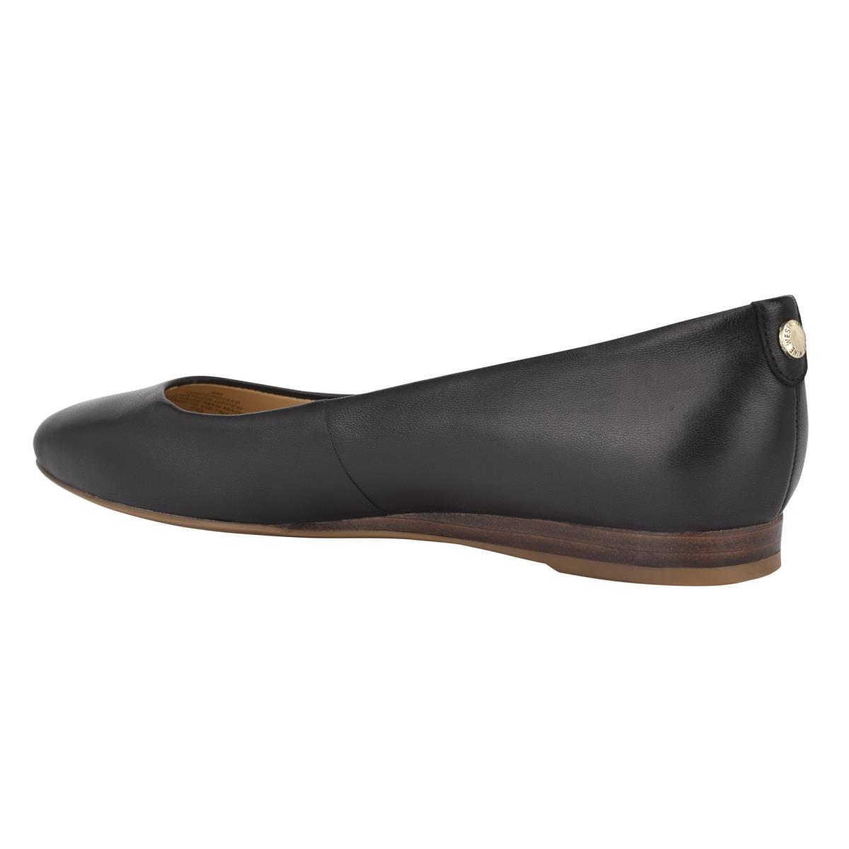 Flats Nine West Ferdi 9x9 Pointy Puntera Negras | 7602XSYUW