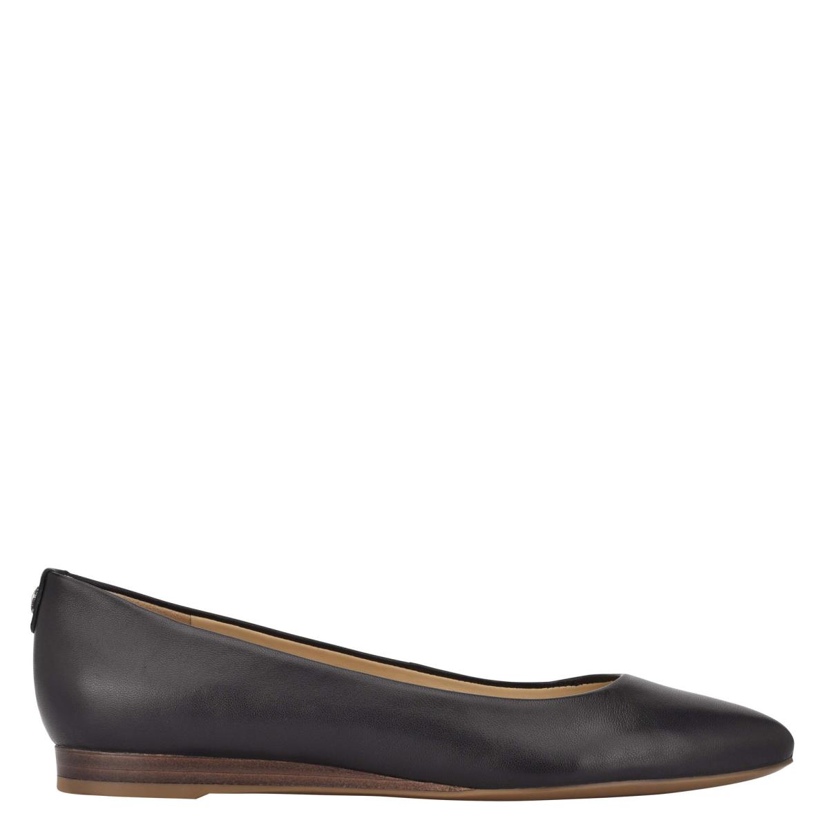 Flats Nine West Ferdi 9x9 Pointy Puntera Negras | 7602XSYUW