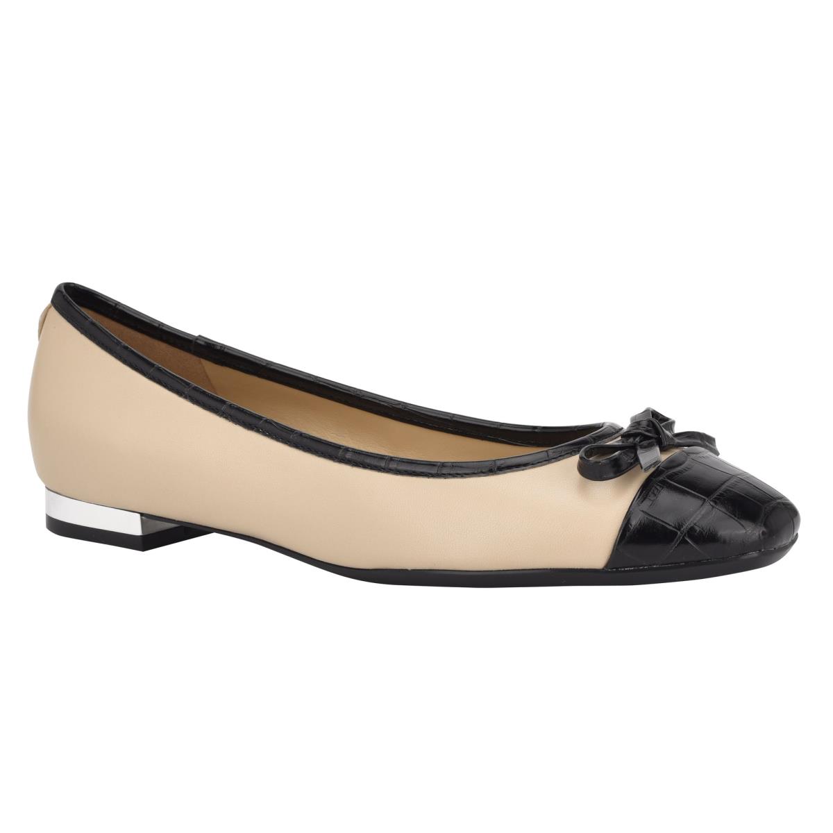 Flats Nine West Olly 9x9 Ballet Beige Negras | 2879NOCRY