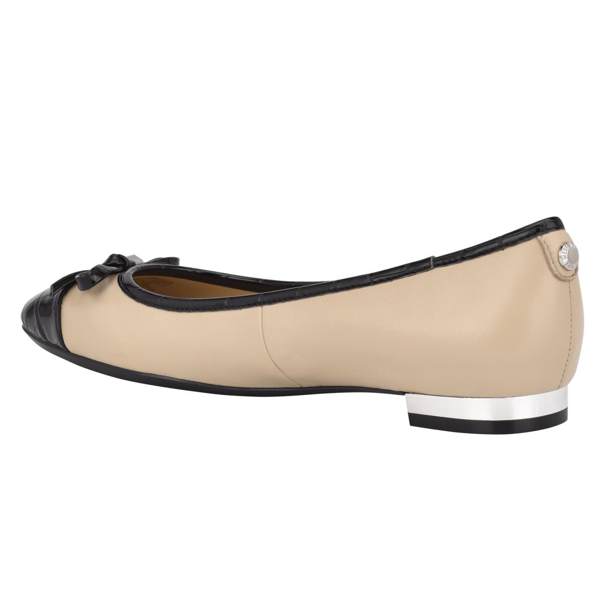 Flats Nine West Olly 9x9 Ballet Beige Negras | 2879NOCRY